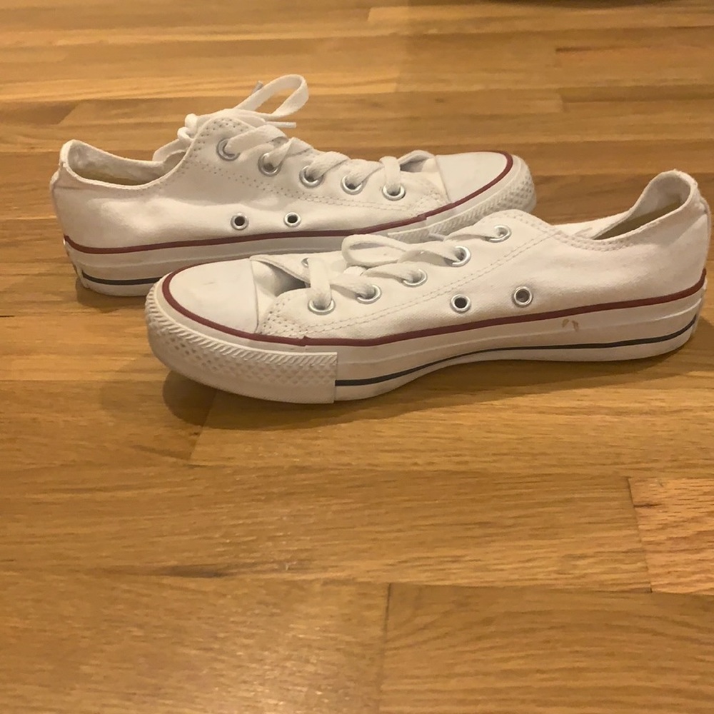 white low top converse